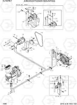 1090 AIR CONDITIONER MOUNTING HL740TM-7, Hyundai