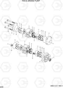 4030 FAN & BRAKE PUMP HL740TM-7, Hyundai