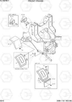 5010 FRONT FRAME HL740TM-7, Hyundai