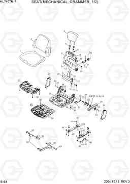 5151 SEAT(MECHANICAL, GRAMMER, 1/2) HL740TM-7, Hyundai