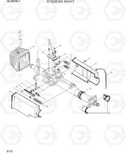 5170 STEERING SHAFT HL740TM-7, Hyundai