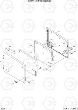 5220 COWL 3(SIDE DOOR) HL740TM-7, Hyundai