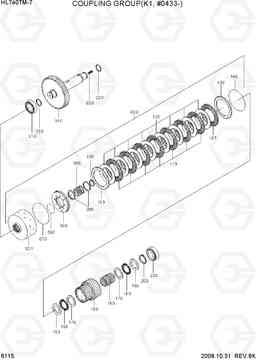 6115 COUPLING GROUP(K1, #0433-) HL740TM-7, Hyundai