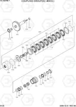 6125 COUPLING GROUP(K2, #0433-) HL740TM-7, Hyundai