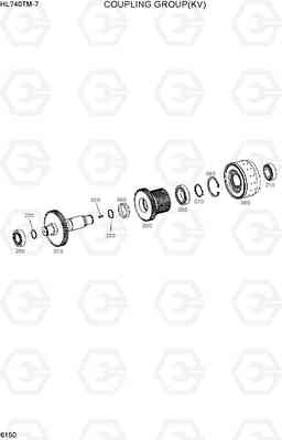 6150 COUPLING GROUP(KV, -#0432) HL740TM-7, Hyundai