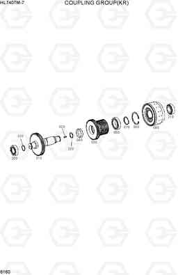 6160 COUPLING GROUP(KR, -#0432) HL740TM-7, Hyundai