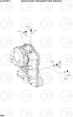 6250 INDICATOR TRANSMITTER GROUP HL740TM-7, Hyundai