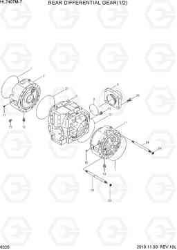 6320 REAR DIFFERENTIAL GEAR(1/2) HL740TM-7, Hyundai