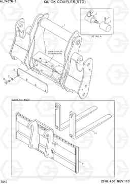 7010 QUICK COUPLER(STD) HL740TM-7, Hyundai