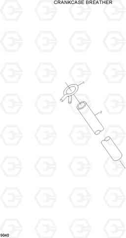 9040 CRANKCASE BREATHER HL740TM-7, Hyundai