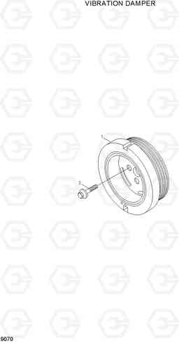 9070 VIBRATION DAMBER HL740TM-7, Hyundai