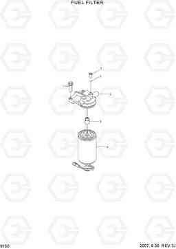 9150 FUEL FILTER HL740TM-7, Hyundai