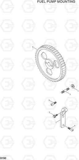 9190 FUEL PUMP MOUNTING HL740TM-7, Hyundai