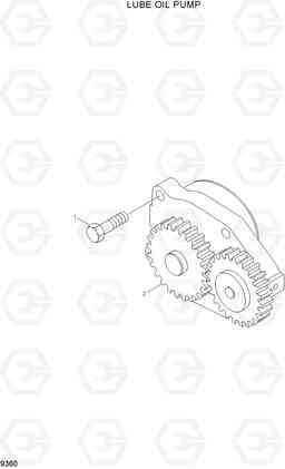 9360 LUBE OIL PUMP HL740TM-7, Hyundai