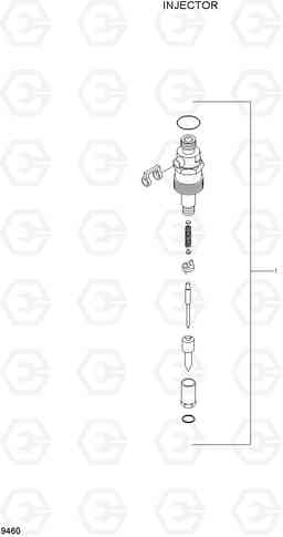 9460 INJECTOR HL740TM-7, Hyundai