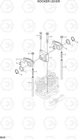 9510 ROCKER LEVER HL740TM-7, Hyundai