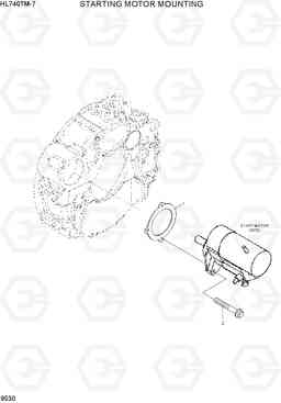 9530 STARTING MOTOR MOUNTING HL740TM-7, Hyundai