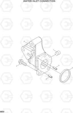 9630 WATER INLET CONNECTION HL740TM-7, Hyundai