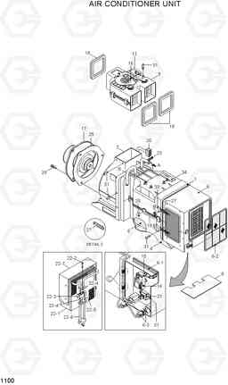 1100 AIR CONDITIONER UNIT HL740TM-7A, Hyundai