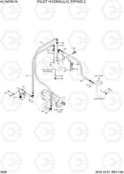 3030 PILOT HYDRAULIC PIPING 2 HL740TM-7A, Hyundai