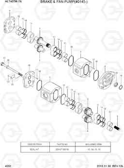 4031 FAN & BRAKE PUMP(#0145-) HL740TM-7A, Hyundai