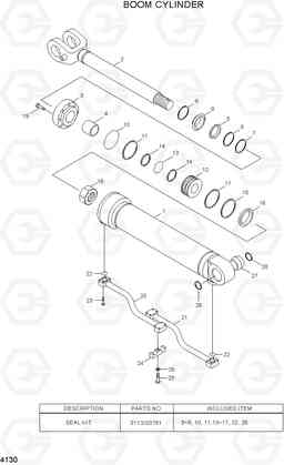 4130 BOOM CYLINDER HL740TM-7A, Hyundai