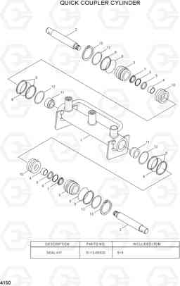 4150 QUICK COUPLER CYLINDER HL740TM-7A, Hyundai