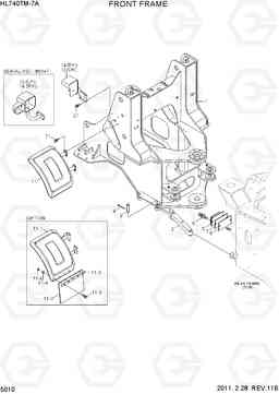 5010 FRONT FRAME HL740TM-7A, Hyundai