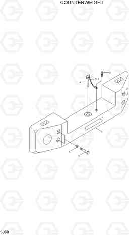 5050 COUNTERWEIGHT HL740TM-7A, Hyundai