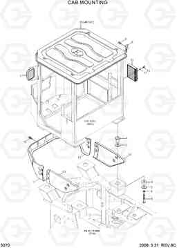 5070 CAB MOUNTING HL740TM-7A, Hyundai