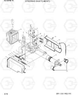 5170 STEERING SHAFT(-#0147) HL740TM-7A, Hyundai