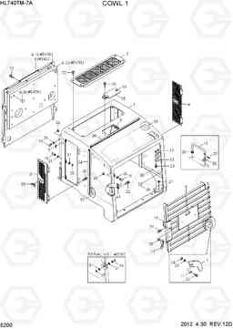 5200 COWL 1 HL740TM-7A, Hyundai