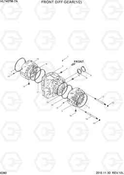 6280 FRONT DIFF GEAR(1/2) HL740TM-7A, Hyundai