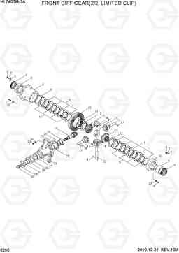 6290 FRONT DIFF GEAR(2/2, LIMITED SLIP) HL740TM-7A, Hyundai