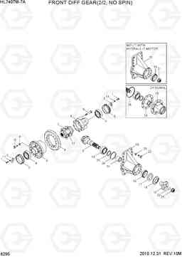 6295 FRONT DIFF GEAR(2/2, NO SPIN) HL740TM-7A, Hyundai