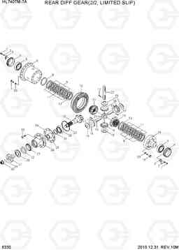 6335 REAR DIFF GEAR(2/2, LIMITED SLIP) HL740TM-7A, Hyundai