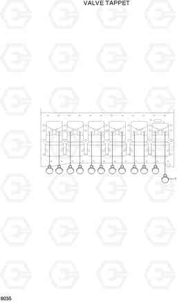 9035 VALVE TAPPET HL740TM-7A, Hyundai