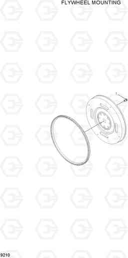 9210 FLYWHEEL MOUNTING HL740TM-7A, Hyundai