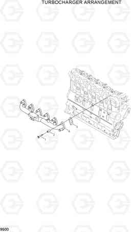 9500 TURBOCHARGER ARRANGEMENT HL740TM-7A, Hyundai