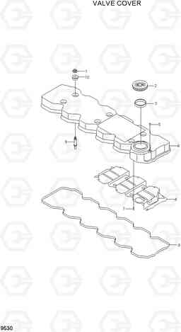 9530 VALVE COVER HL740TM-7A, Hyundai