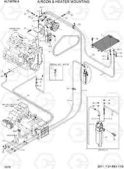 1070 AIRCON & HEATER MOUNTING HL740TM-9, Hyundai