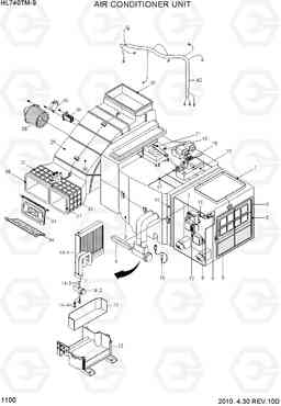 1100 AIR CONDITIONER UNIT HL740TM-9, Hyundai