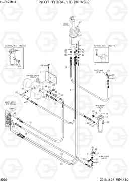 3030 PILOT HYDRAULIC PIPING 2 HL740TM-9, Hyundai