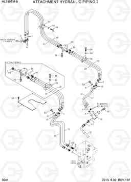 3041 ATTACHMENT HYDRAULIC PIPING 2 HL740TM-9, Hyundai