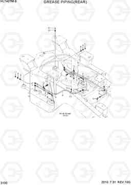 3100 GREASE PIPING(REAR) HL740TM-9, Hyundai