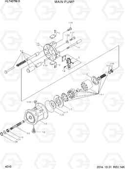 4010 MAIN PUMP HL740TM-9, Hyundai