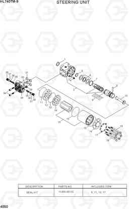 4050 STEERING UNIT HL740TM-9, Hyundai