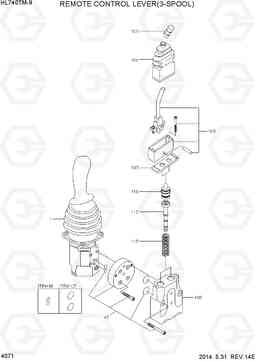 4071 REMOTE CONTROL LEVER(3-SPOOL) HL740TM-9, Hyundai