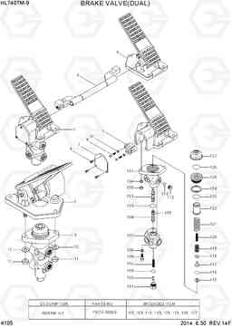 4105 BRAKE VALVE(DUAL) HL740TM-9, Hyundai