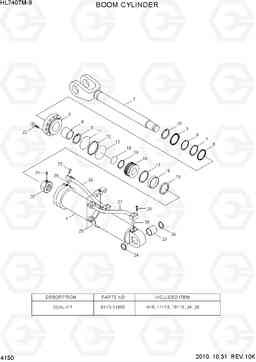 4150 BOOM CYLINDER HL740TM-9, Hyundai